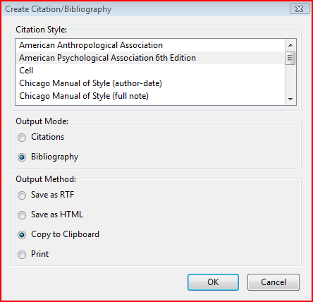 create an annotated bibliography using zotero